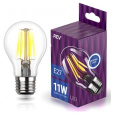 Лампа светодиодная REV DECO Filament груша Premium A60 11Вт E27 4000K (kastd) в магазинах Ашан