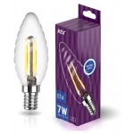 Лампа светодиодная REV DECO Filament свеча витая Premium TC37 7Вт E14 4000K (kastd)