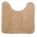 Коврик для туалета Fresh Code Шенилл из микрофибры бежевый, 45х45 см (kastd)