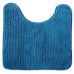 Коврик для туалета Fresh Code Шенилл из микрофибры синий, 45х45 см (kastd)