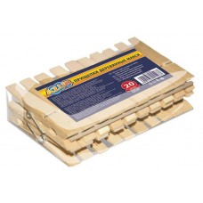 Прищепки деревянные Azur макси, 20 шт (kastd) в магазинах Ашан