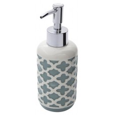 Диспенсер для мыла Clover доломит белый зелёный, 6,5х17,4 см (kastd) в магазинах Ашан