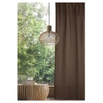 Штора Home & Style рогожка коричневая, 165х280 см (kastd)
