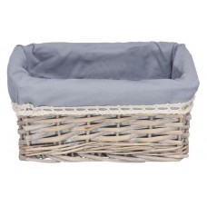 Корзина для белья Natural House Лён серая, 26,5х18х12 см (kastd) в магазинах Ашан