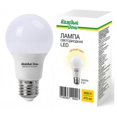 Лампа Каждый день светодиодная LED стандартная теплый свет, 5W Е27 (kastd) в магазинах Ашан
