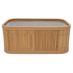 Корзина стеллажная Natural House бамбук, 25х15х10 см (kastd)
