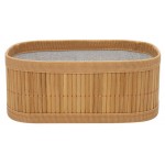 Корзина стеллажная Natural House бамбук, 20х10х8 см (kastd)