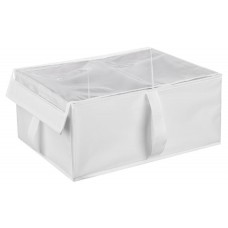 Короб BY Швеция с прозрачной крышкой и ручками белый, 25х35х15 см (kastd) в магазинах Ашан