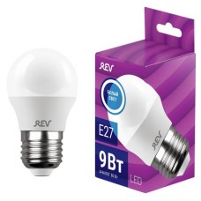 Лампа светодиодная шар REV G45 9Вт E27 4000K 720Лм (kastd) в магазинах Ашан