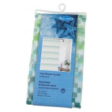 Штора для ванны Aquarius Peva Amarillo зеленый, 180х200 см (kastd) в магазинах Ашан