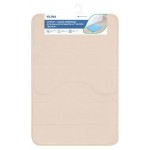 Набор ковриков для ванны и туалета Вилина бежевый, 50х50/50х80 см (kastd) Набор ковриков для ванны и туалета Вилина бежевый, 50х50/50х80 см (kastd)