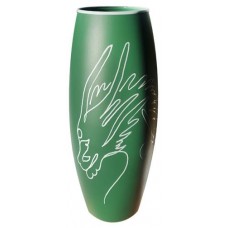 Ваза для цветов Дракон стеклянная, 26 см (kastd) в магазинах Ашан