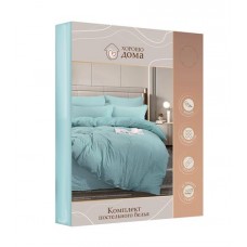 Комплект постельного белья Хорошо Дома Нежная бирюза Евро (kastd) в магазинах Ашан