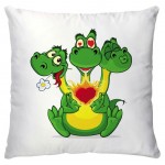 Подушка декоративная NAT Дракон трехглавый, 40х40 см (kastd)