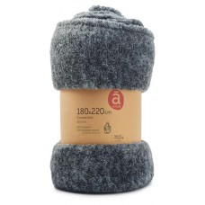 Плед Actuel серый, 180х220 см (kastd) в магазинах Ашан