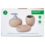 Набор для ванной Benetton Neutral бежевый, 3 предмета (kastd) Набор для ванной Benetton Neutral бежевый, 3 предмета (kastd)