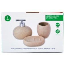 Набор для ванной Benetton Neutral бежевый, 3 предмета (kastd) в магазинах Ашан
