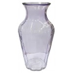 Ваза стеклянная декоративная NinaGlass Амфора сиреневый, 29 см (kastd)