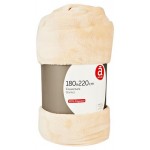 Плед Actuel флис светло-коричневый, 180х220 см (kastd)