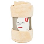 Плед Actuel флис светло-коричневый, 220х240 см (kastd)