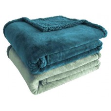 Плед Actuel однотонный флис шерпа, 130х170 см (kastd) в магазинах Ашан