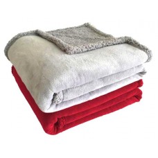 Плед Actuel однотонный флис шерпа, 130х170 см (kastd) в магазинах Ашан