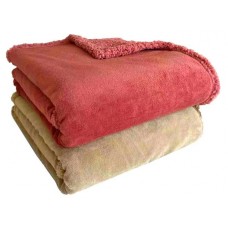 Плед Actuel однотонный флис шерпа, 130х170 см (kastd) в магазинах Ашан