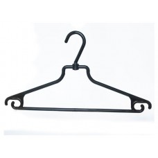 Вешалка Valexa пластмассовая черная с вращающимся пластиковым крючком, 42 см (kastd) в магазинах Ашан