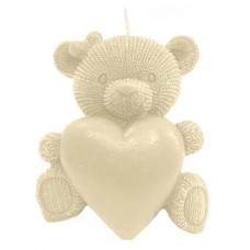 Свеча KR Мишка с сердцем, 55х70 мм (kastd) в магазинах Ашан