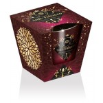 Свеча ароматизированная в стакане Bartek candles Анти-табак Чудесный аромат, 9х8,5 см (kastd)