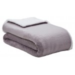 Плед Actuel флис серо-белый, 220х240 см (kastd)