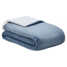 Плед Actuel флис серо-белый, 180х220 см (kastd) в магазинах Ашан