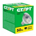 Лампа галогенная СТАРТ 50W GU5,3 MR 16 12V (kastd)