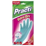 Перчатки резиновые Paclan Practi Extra Dry размер L, 1 пара (kastd) Перчатки резиновые Paclan Practi Extra Dry размер L, 1 пара (kastd)