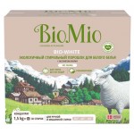 Стиральный порошок BioMio для белого белья с экстрактом хлопка, 1,5 кг (kastd)