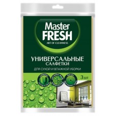 Салфетки для уборки Master Fresh Универсальные 30х38 см, 3 шт (kastd) в магазинах Ашан