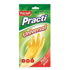 Перчатки резиновые Paclan универсальные, размер L (kastd) в магазинах Ашан