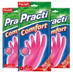 Перчатки хозяйственные PACLAN Comfort резиновые, р S,M,L (kastd) Перчатки хозяйственные PACLAN Comfort резиновые, р S,M,L (kastd)