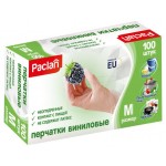 Перчатки Paclan виниловые размер M, 100 шт (kastd) Перчатки Paclan виниловые размер M, 100 шт (kastd)