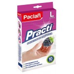 Перчатки хозяйственные Paclan Виниловые размер L,10 шт (kastd) Перчатки хозяйственные Paclan Виниловые размер L,10 шт (kastd)