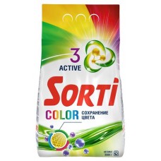 Порошок Sorti Color Сохранение цвета автомат, 3 кг (kastd) в магазинах Ашан