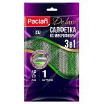 Салфетка Paclan Deluxe из микрофибры усиленная 12х17 см, 1шт (kastd)