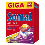 Таблетки для посудомоечных машин Somat All in One Лимон и Лайм 100 шт (kastd) Таблетки для посудомоечных машин Somat All in One Лимон и Лайм 100 шт (kastd)