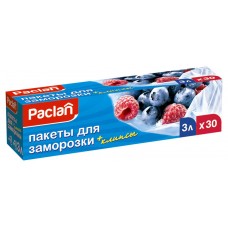 Пакеты для заморозки Paclan 3 л 25х32 см, 30 шт (kastd) в магазинах Ашан
