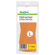 Перчатки хозяйственные Каждый день L, 1 пара (kastd) в магазинах Ашан
