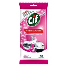 Влажные салфетки Cif для очищения поверхностей без разводов универсальные, 30 г (kastd) в магазинах Ашан