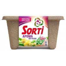 Капсулы для стирки Sorti арома магнолия, 10 капсул (kastd) в магазинах Ашан