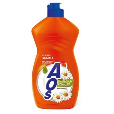 Средство для мытья посуды Aos Бальзам ромашка и витамин Е, 450 мл (kastd) в магазинах Ашан