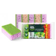 Губки для мытья посуды Master FRESH XL, 5 шт (kastd) в магазинах Ашан
