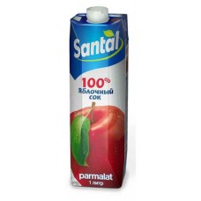 Сок яблочный Santal, 1 л (kastd) в магазинах Ашан